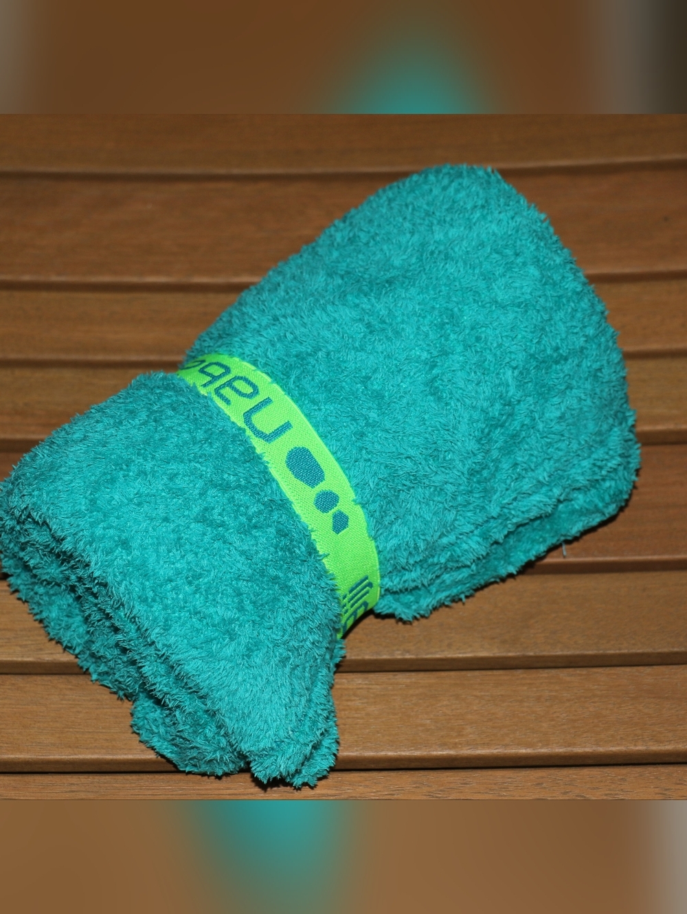 Turquoise Microfiber Towel From Decathlon